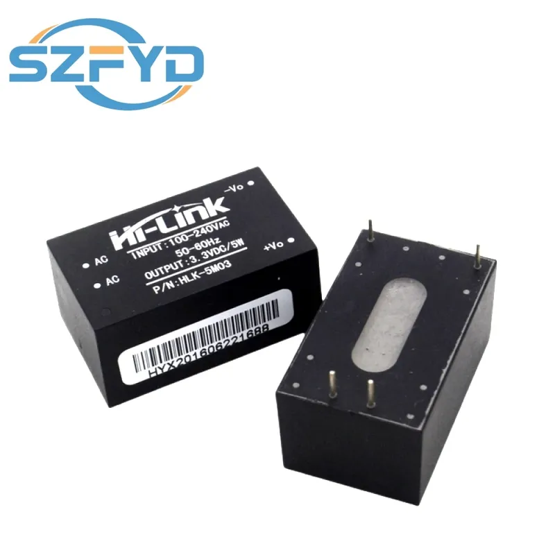 220 V bis 5 V/3,3 V/9/12 V/24 V 3 W 5 W Mini-Stromversorgungsmodul Step-Down-Buck-Modul AC zu DC HLK-5M03/09/12/24 HLK-PM03/09/0612/24