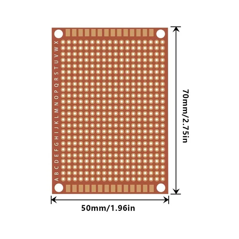 10/20 Stücke 5x7 cm Kupfer Perfboard Papier Verbund PCB Boards Universal Breadboard Einseitige Leiterplatte