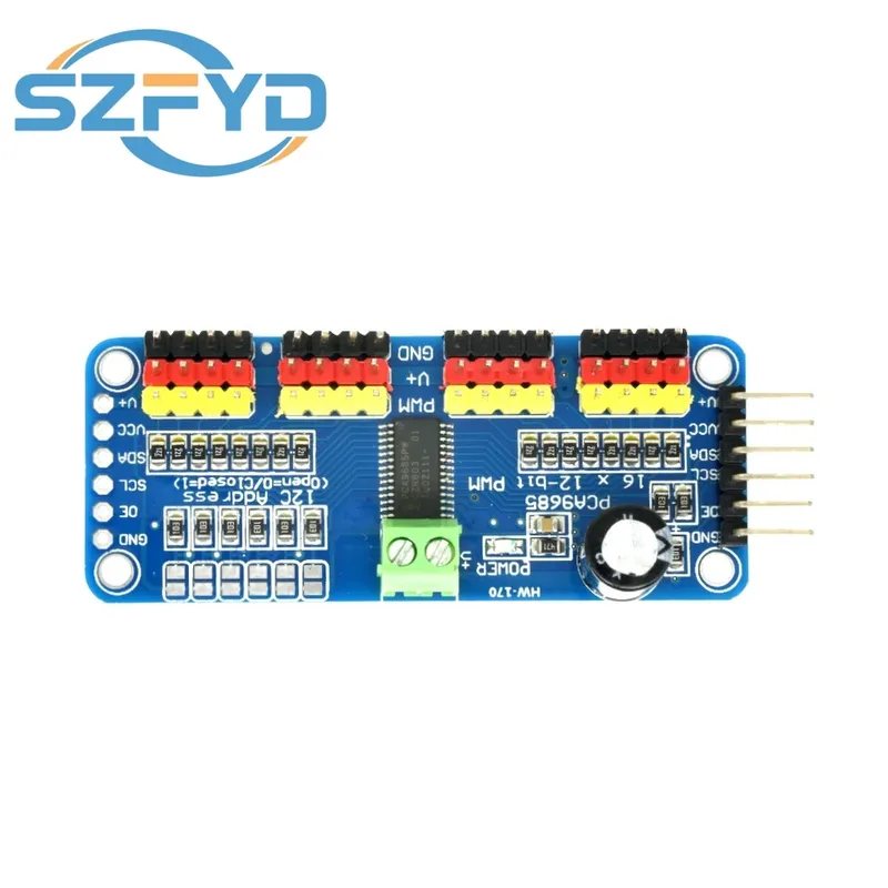 16-Kanal 12-Bit PWM Servo Shield Treiber I2C Schnittstelle PCA9685 Modul für Raspberry Pi