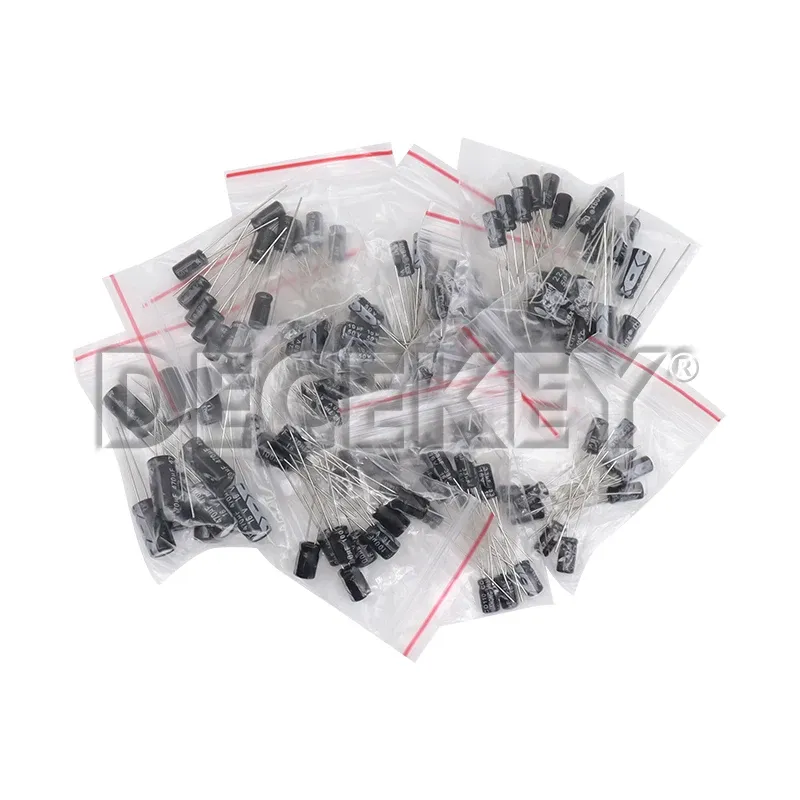 120 Stück 12 Werte von 120 Stück 1 Satz 0,22 UF-470 UF Aluminium-Elektrolytkondensator-Sortiment-Set