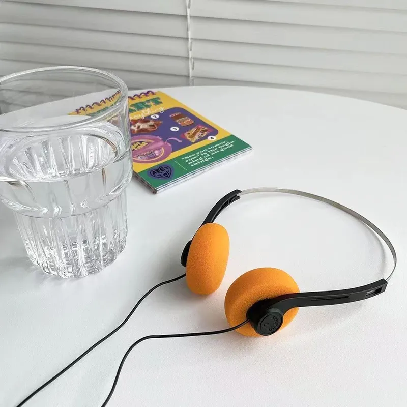 Universal Kopfhörer Musik MP3 Retro Tragbare 3,5mm Wired Headset Sport Mode Noise Cancelling Kopfhörer Helm Für Laptop PC
