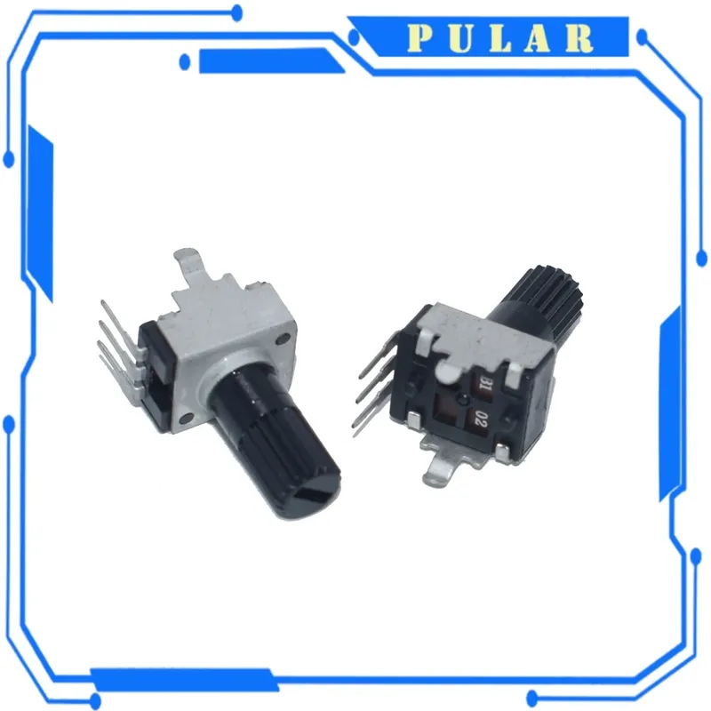 10 Stück RV09 vertikale 12,5 mm Welle 1K 2K 5K 10K 20K 50K 100K 0932 9 Typ PLR 3-poliger DichtungspotentiometerEinstellbarer Widerstand