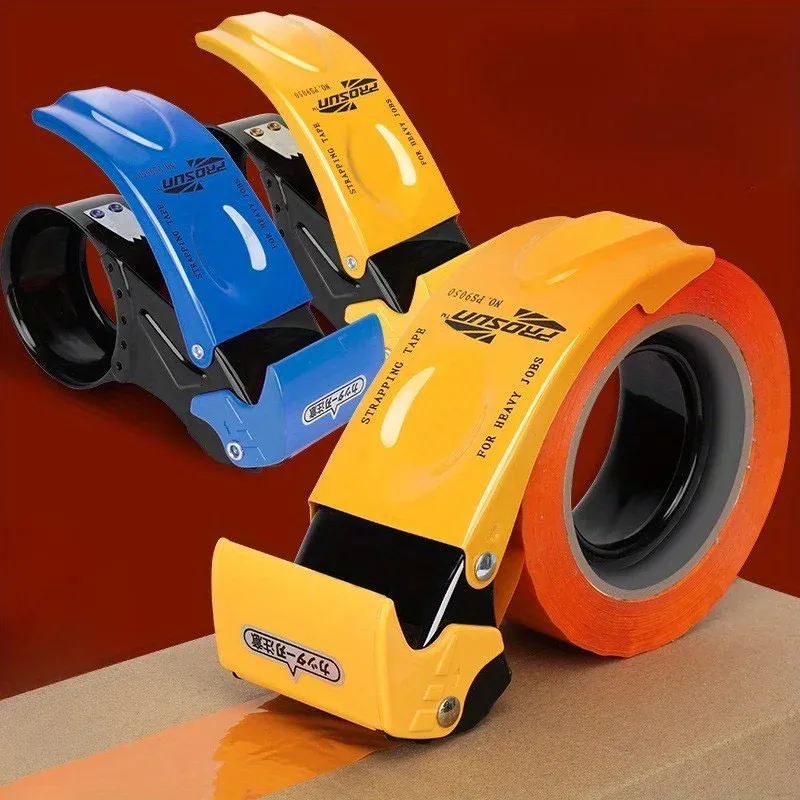 Robuster Handverpackungsbandabroller, automatisches Schneiden und Abdichten, Metallstruktur, zur effizienten Abdichten von Kartons