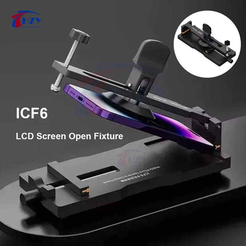 iFixes iCF6 LCD-Bildschirm, offene Vorrichtung, heizungsfrei, starker Saugnapf, tragbar, verstellbar, Werkzeug zum Entfernen von Mobiltelefon-Displays