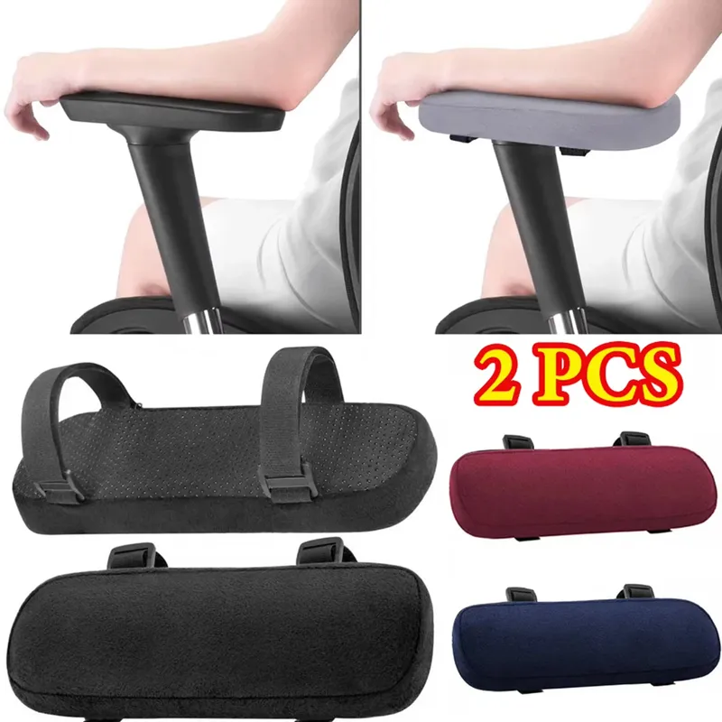 1/2 Stück weiches Armlehnenkissen aus PP-Schaumstoff für Zuhause/Bürostuhl, Armlehnenbezüge, Computer-Gaming-Ellenbogenkissen, abnehmbar, waschbar
