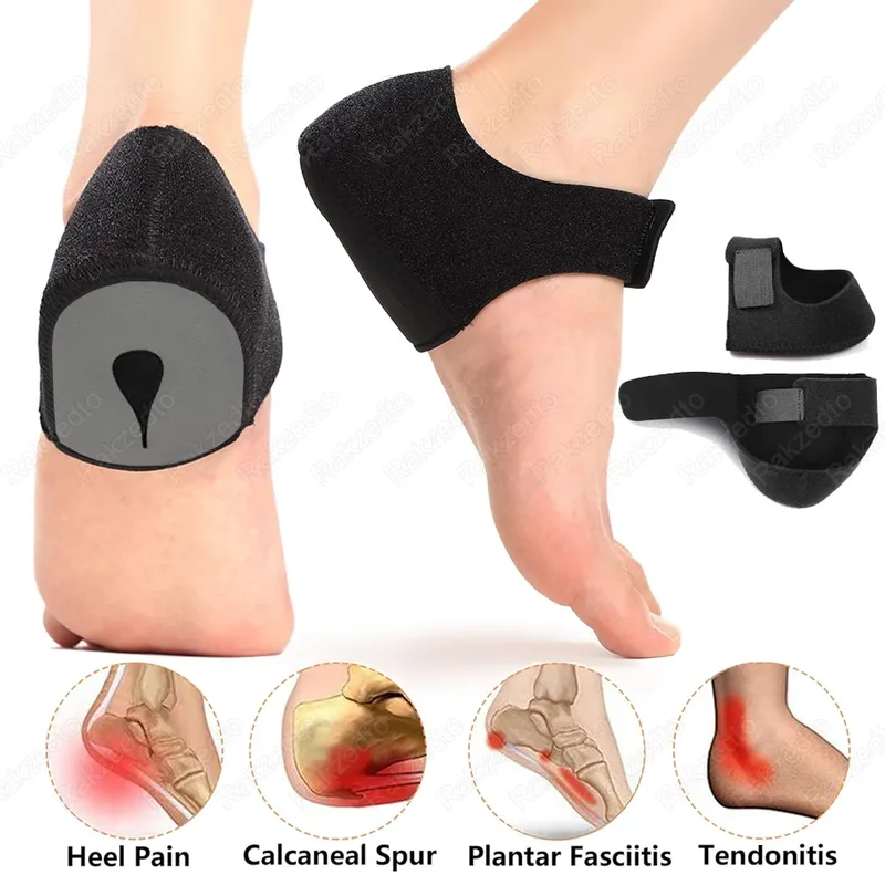 Plantarfasziitis Fersensporn Fuß stütze mit U-förmigen Silikon gel Fersen schalen zur Linderung von Fersenschmerzen Einlegesohlen für Mann Frau Gehen