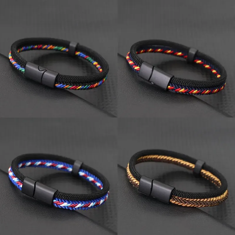 Einzigartiges Fadenarmband, Unisex, abnehmbare Magnetschnalle, Armreif, Outdoor, Camping, Freizeit, vielseitiges Zubehör, Geschenk für Liebhaber