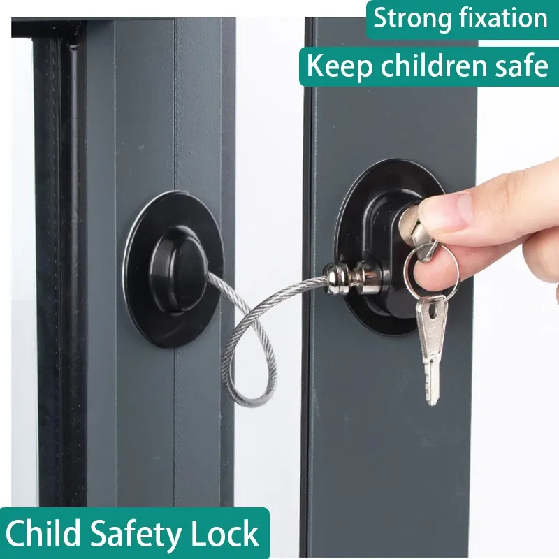 Kind Sicherheit Lock Schrank Kühlschrank Türschloss Edelstahl Kabel Schutz Kinder Baby Home Fenster Sperren Starke Fixierung