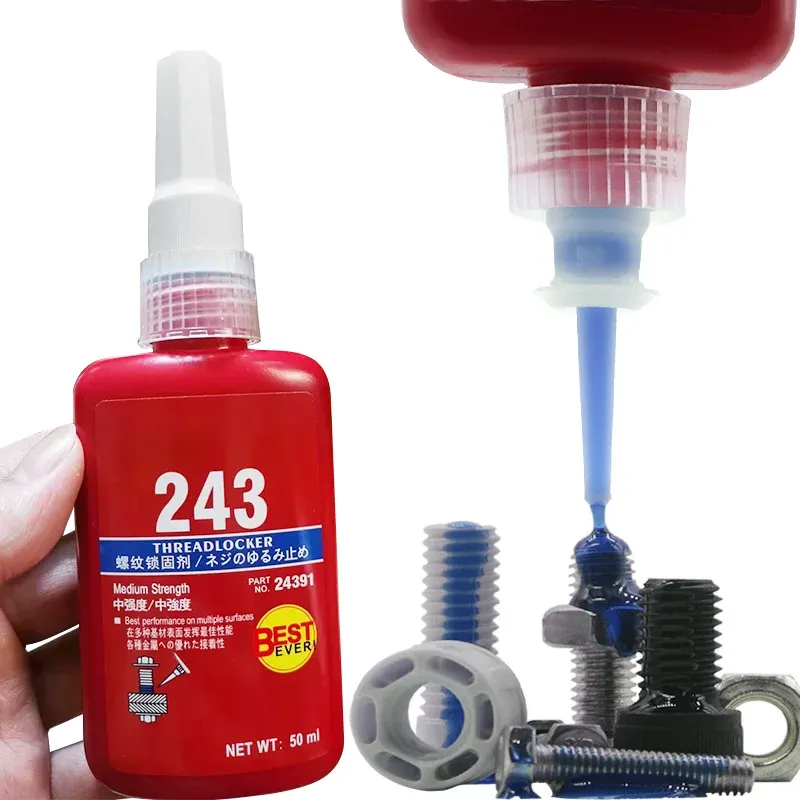 Schraubensicherung, schnell trocknendes Schraubensicherungsmittel, hochfester Schraubensicherungskleber, anaerober Klebstoff, Anti-Lose-Schraubenkleber