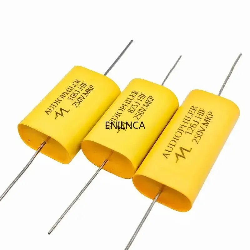 2Pcs 250V MKP Kondensator Audio HIFI Fieber Audio Metall Film Kopplung Frequenz Teilung 1UF 1,5 UF 1,8 UF 2,2 UF 2,7 UF 4,7 uF