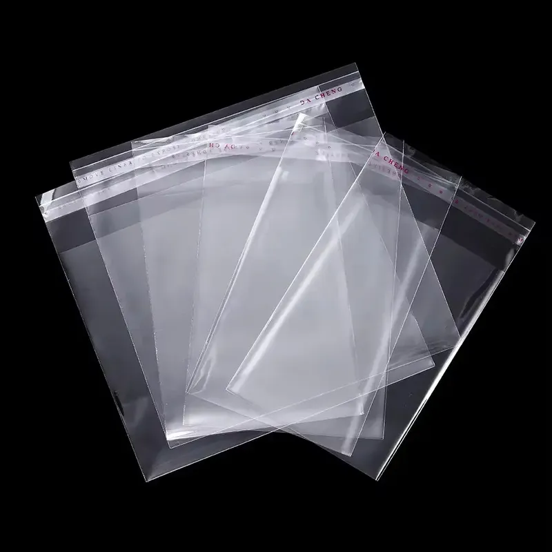 100 teile/los Transparente Selbstklebende Dichtung Taschen OPP Kunststoff Zellophan Taschen Geschenke Tasche & Beutel Schmuck Verpackung Taschen
