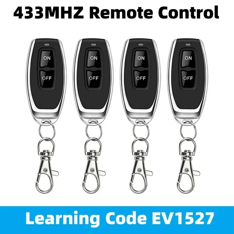 433 MHz Lernen Fernbedienung RF Fernbedienung Lernen Code EV1527 Smart Home Sender Für Auto Tor Garage Tür Alarm schlüssel