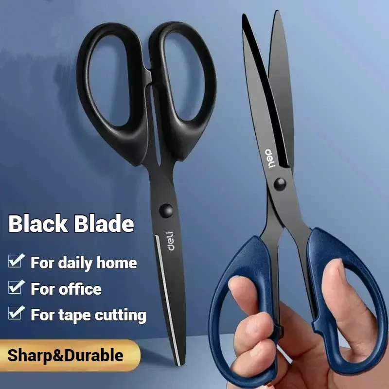1/2Pcs 210/175mm Schwarz Edelstahl Schere Business Büro Schreibwaren Hause Schneider Schere Küche Messer cutter Schneiden