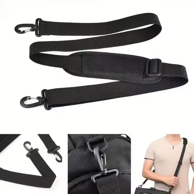 1/2 Stück verstellbarer Schultergurt, langlebig, abnehmbarer Nylon-Taschen-Schultergurt, einfacher einfarbiger Ersatzgürtel