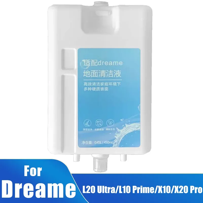 Reinigungsflüssigkeit für Dreame L20 Ultra/L10 Prime/X10/X20 Pro Plus Staubsauger, 450 ml Reinigungsmittel-Reinigungslösung Ersatz
