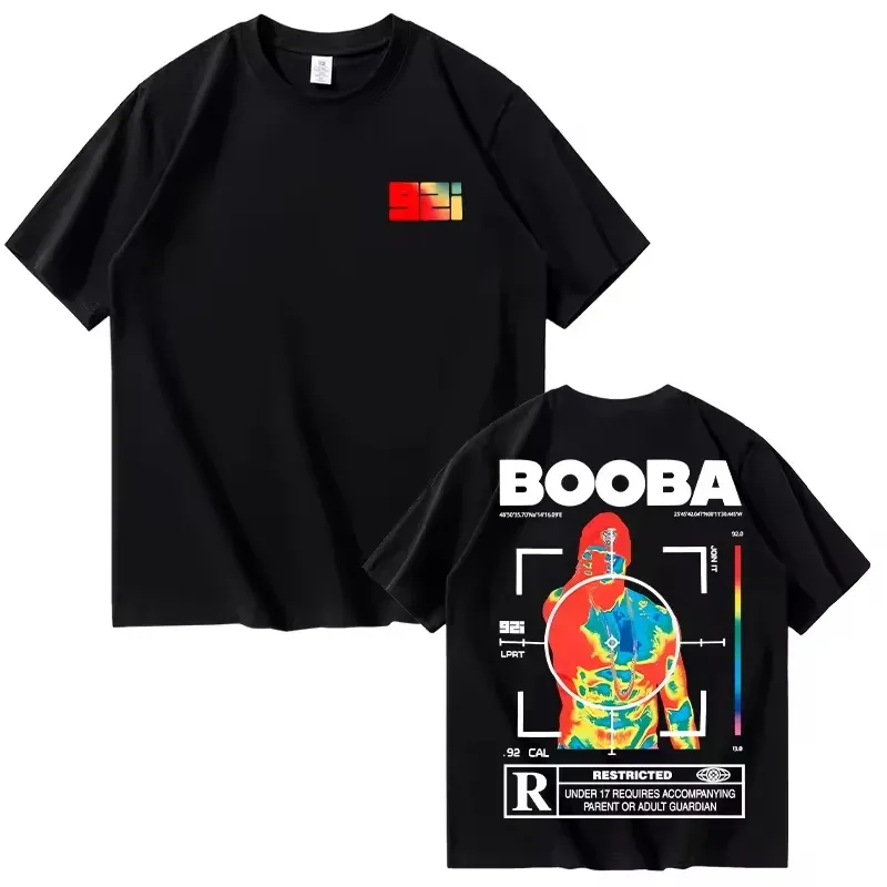 B2O T-shirts Männer Mode BOOBA Gedruckt Kurzarm T Shirt Frauen Casual Harajuku Streetwear T Tops
