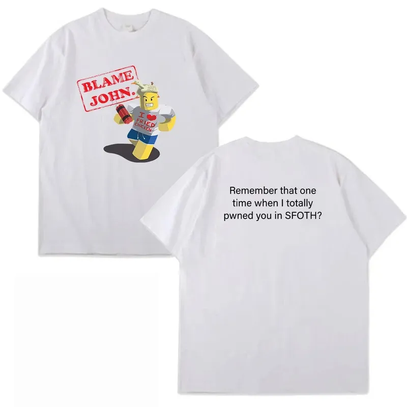 Schuld John Gedruckt T-shirt Sommer Frauen Männer Casual Lose Lustige Mode Oversize Oansatz Kurzarm Tops T-shirt Unisex