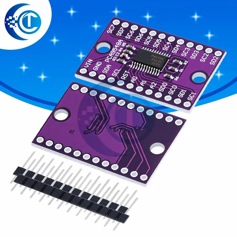 TCA9548A I2C-Multiplexermodul – 1-zu-8-Kanal-Erweiterungsplatine für IIC-Bus (8-Wege)