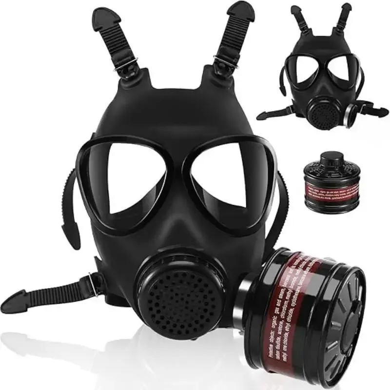 Gasmaske vom Typ 05, Kopfmontiertes Atemschutzgerät für die chemische Anti-Kernverschmutzung, Vollgesichts-Gasmaske mit 40-mm-Filter