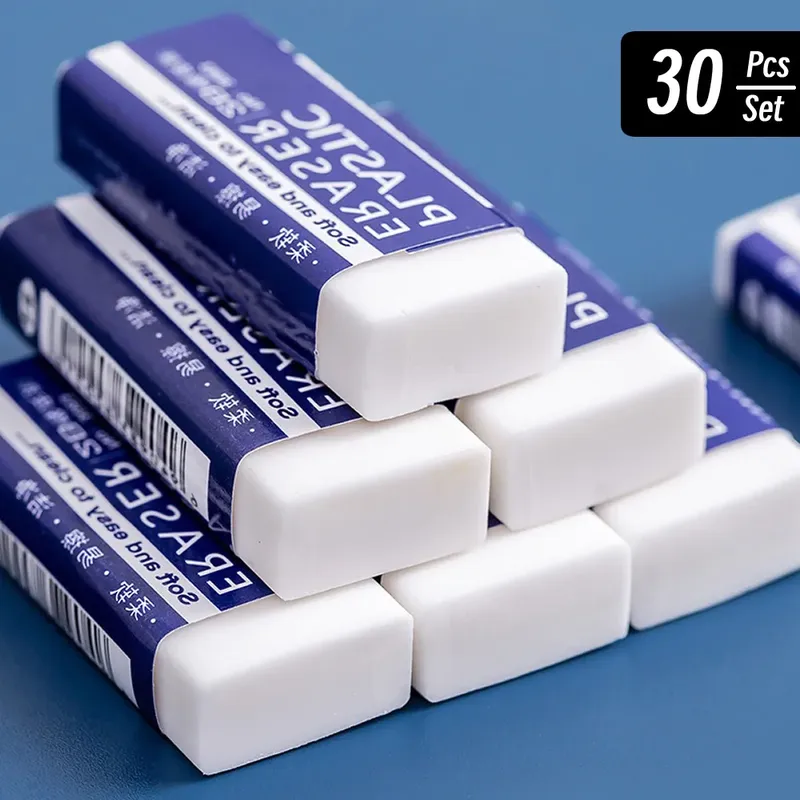 1/10/30 Stück 2B Radiergummi, sauber und sauberfrei, für Studenten, Prüfung, Büro, Skizze, weicher Radiergummi für Kinder, Korrekturbedarf, Bleistift, Gummi
