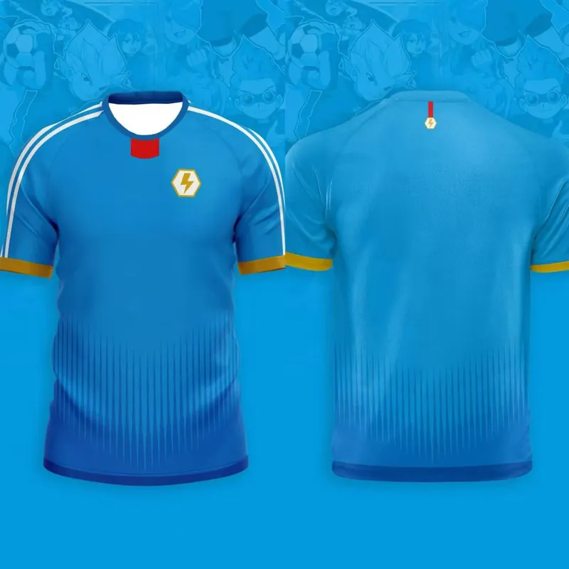 Inama Eleven Joint Kurzarm Herren Fußball T-Shirt Japanische Animation Sommer Bequemes Sport Kinder T-Shirt
