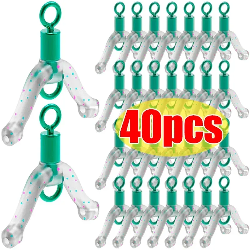 Angeln Haken Separator Anti Tangle Boom Grün Silikon Bifurcator Hohe Elastische Subline Splitter Locken Rigging Zubehör Werkzeug