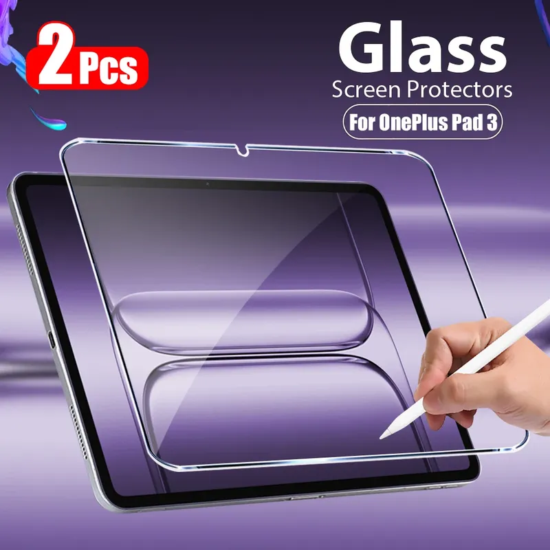 2 Stück Displayschutzfolie aus gehärtetem Glas für OnePlus Pad 3 13,2 9H Film