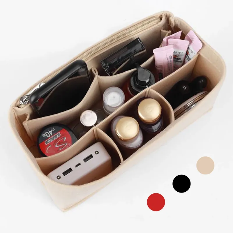 Filz-Geldbörsen-Organizer, Handtaschen-Tragetaschenformer, Insert Liner Shaper Bag in Taschen für Liz Visetos Speedy Neverful