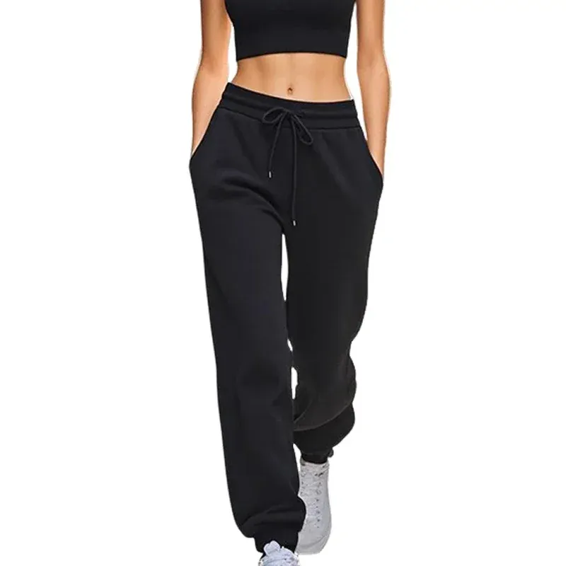 Neu in einfarbiger Damen-Jogginghose, heiße Verkäufe, lässige Sporthose, Heimfitness, Joggerhose, hochwertige Outdoor-Straßenhose