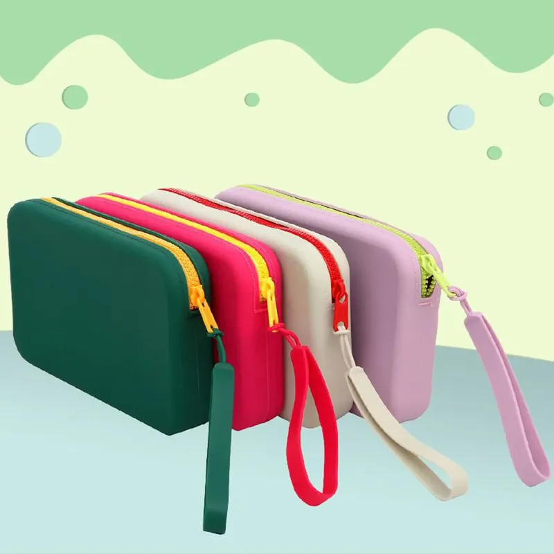 Quadratische Aufbewahrungstasche für Kosmetik- und Toilettenartikel mit großer Kapazität, multifunktionaler digitaler Aufbewahrungsbox-Organizer für Zuhause und Reisen