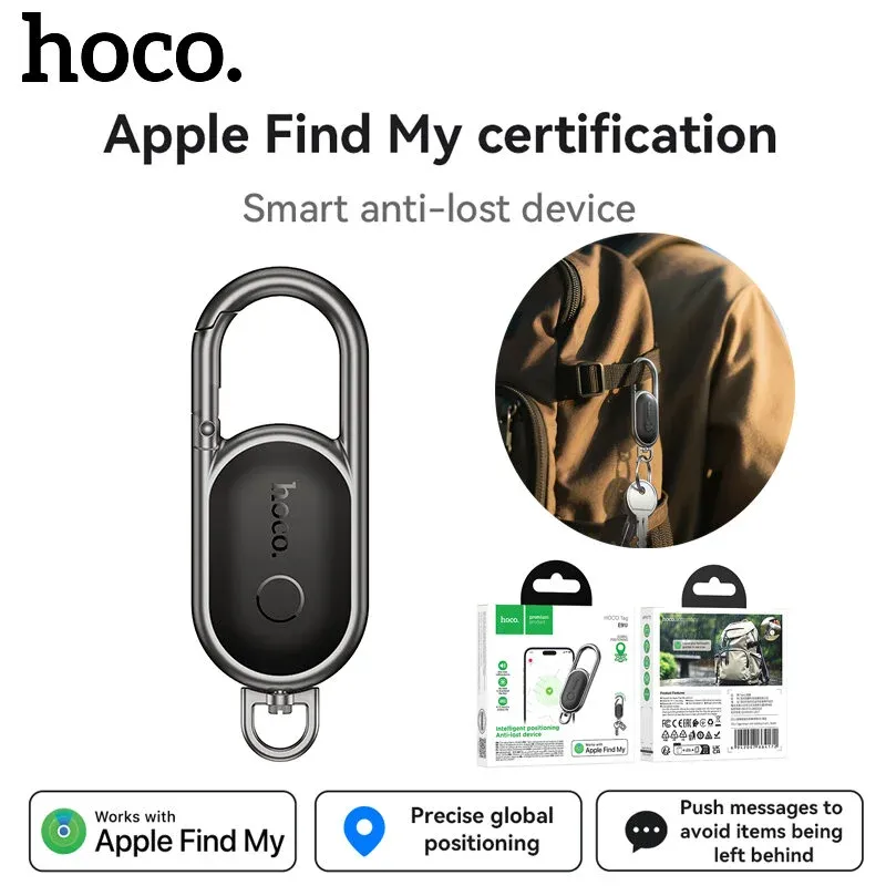 E91J Mini-GPS-Tracker, SmartTag-Schlüsselanhänger, iOS Find My App, kompatibel mit Haustier, Hund, Katze, Kind, Auto, Locator für verlorene Gegenstände