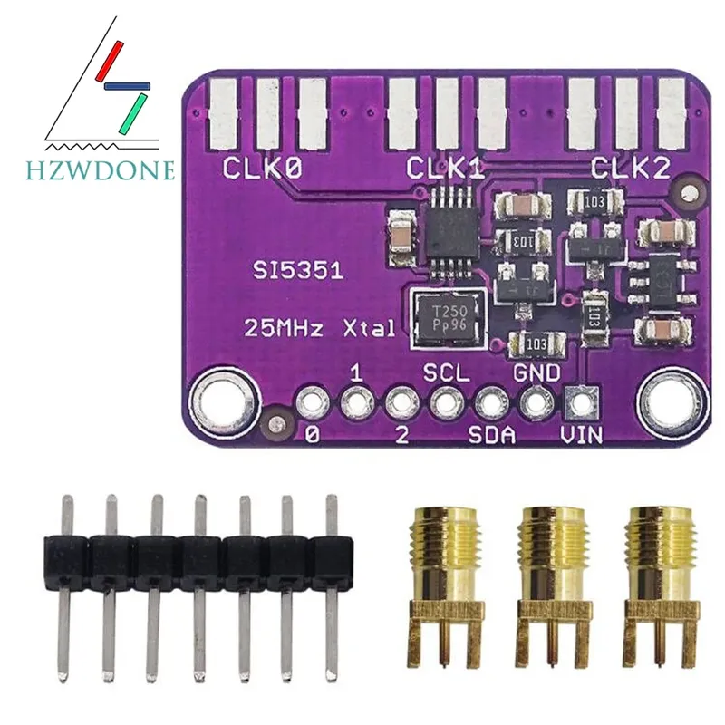 DC 3V-5V Si5351A Si5351 I2C Takt Generator Breakout Board Modul Signal Generator Uhr 8KHz-160MHz Für Arduino