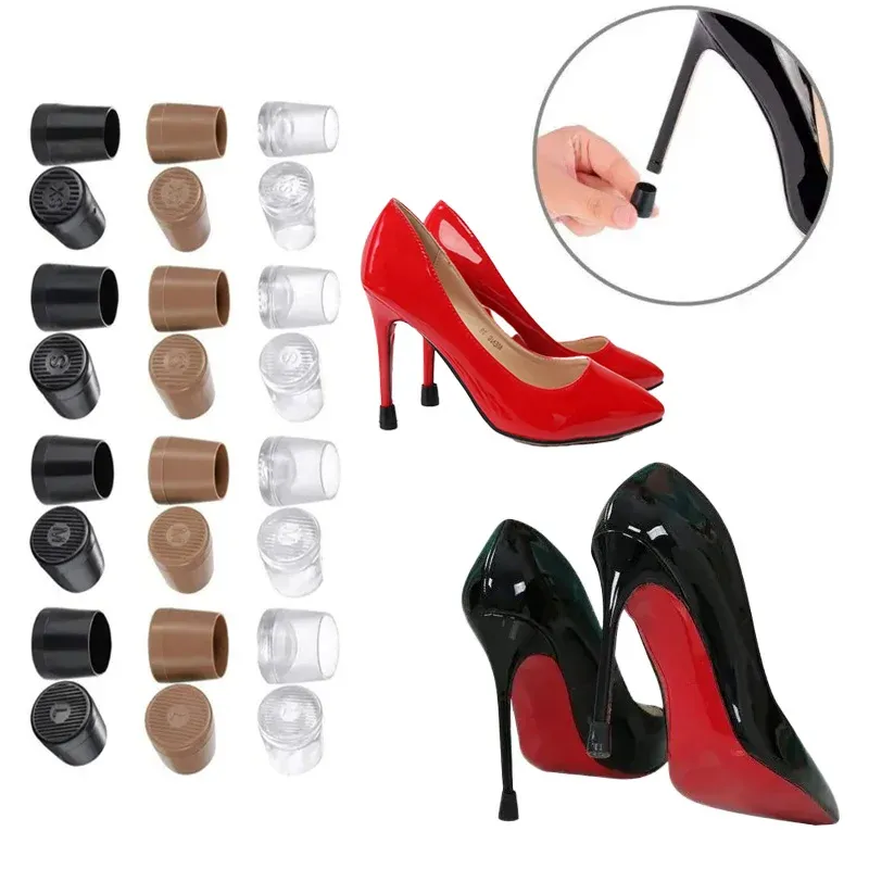 Dünner Fersenschutz aus Silikon, rutschfest, tragbar, Fersenabdeckung, rund, für Damen, High Heels, Schutzhülle, TPU/PVC-Material, weiche Dämpfung