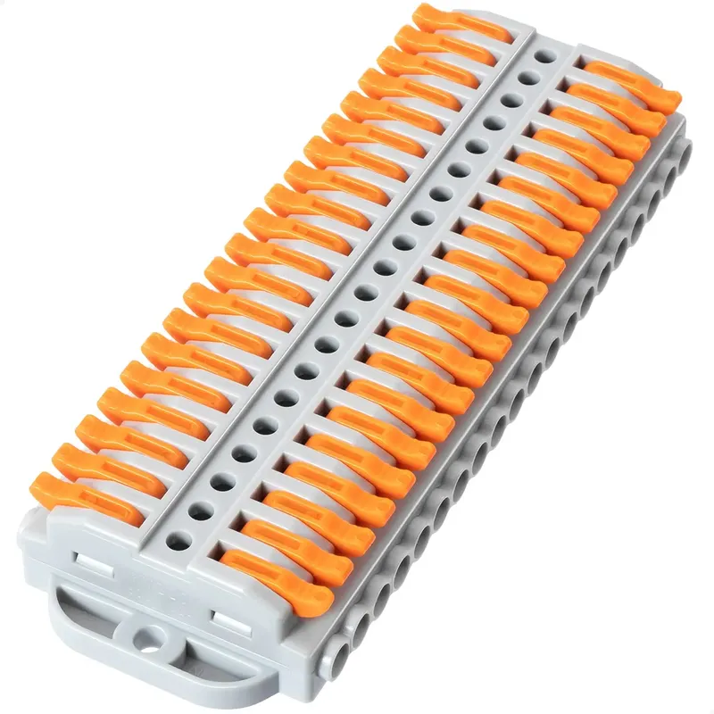 Hebel-Drahtmutter-Stecker, DIY-Drahtverbinder (24–12 AWG), einsteckbare elektrische Anschlussklemmen, Kabelanschluss, 0,2-4,0 mm2