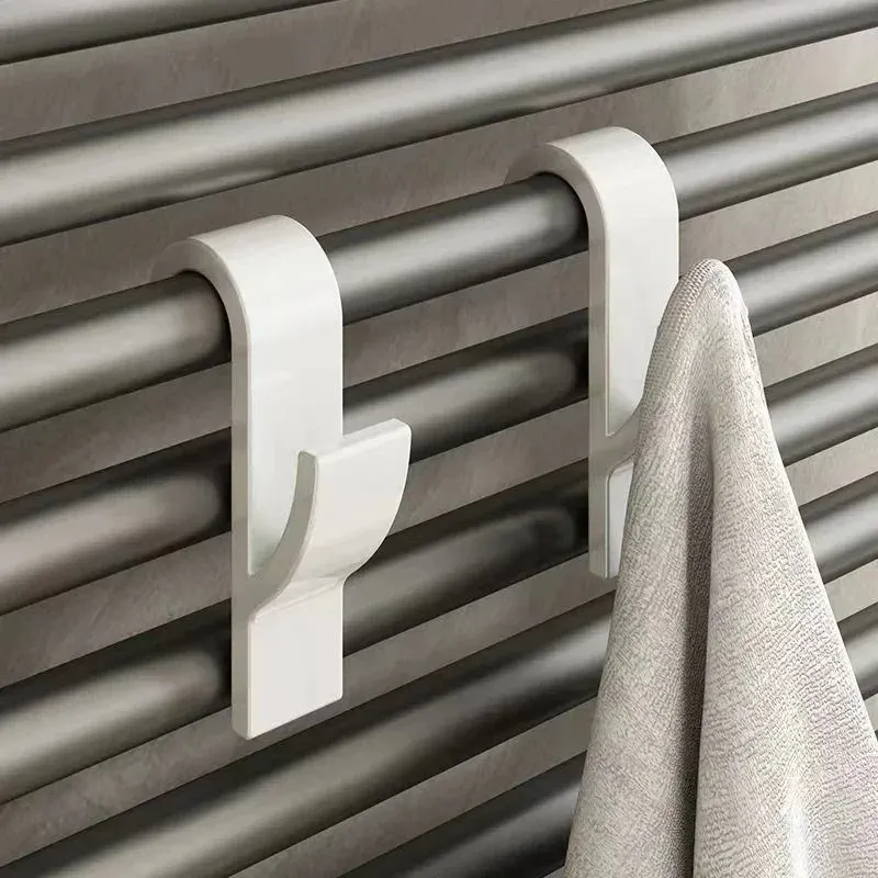 Bad Dusche Handtuch Halter Aufhänger Beheizte Heizkörper Schiene Haken Clips Lagerung Racks Kleidung Schal Aufhänger Haken