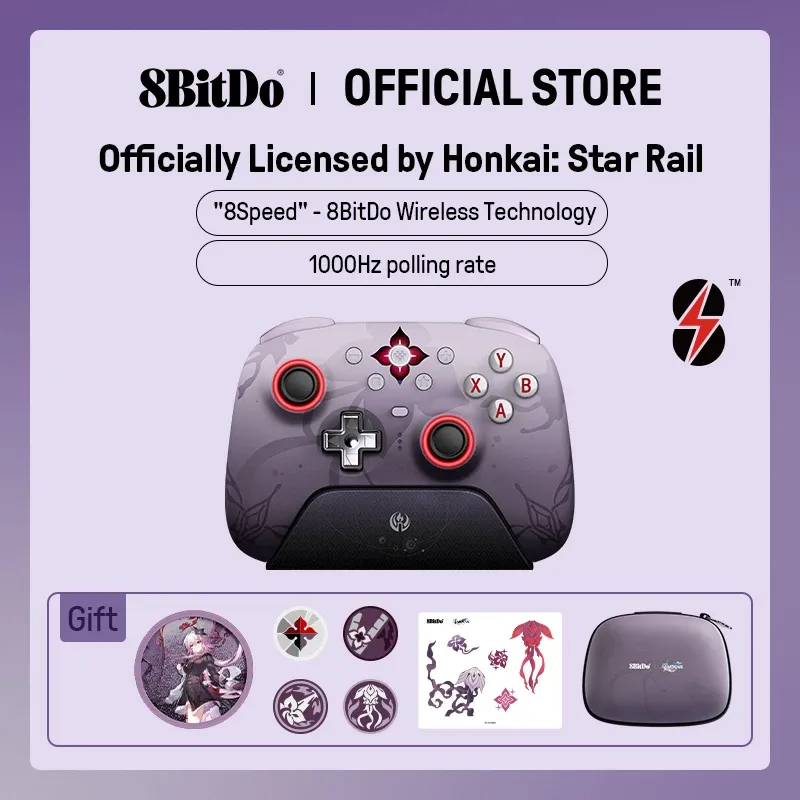 8BitDo Ultimate 2 Wireless Gaming Controller für PC und Android – Nacht (offiziell lizenziert von Honkai: Star Rail)