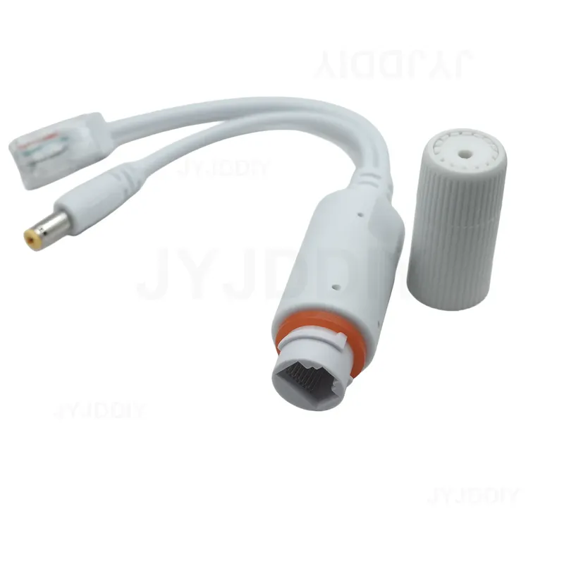 POE-Splitter, 48 V auf 12 V, wasserdichtes Video- und Netzteil, Kabelversorgungsmodul, Injektor-Extender für IP-Kamera-Splitter, Netz-AP