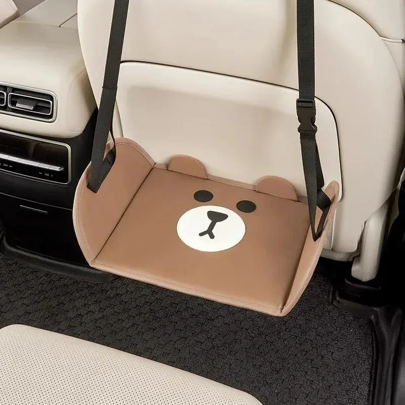 Auto Reise Rest Fuß Matte Tragbare Auto Hinten Sitz Hängen Hängematte Büro Fußstütze Suspension Einstellung Auto Innen Design Zugang