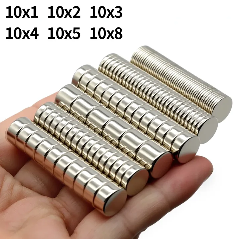 Superstarker Neodym-Magnet N35 NdfeB Permanentmagnet imanes Runde leistungsstarke Magnete Kühlschrank 10x1 10x2 10x3 10x5mm