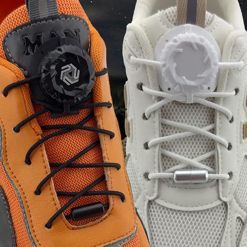 Automatische Schnürsenkel ohne Binden, beleuchtete Drehverschluss-Schnürsenkel, dicke Seilschnürsenkel für Sneaker, Schnellschnürsenkel für Kinder und Erwachsene