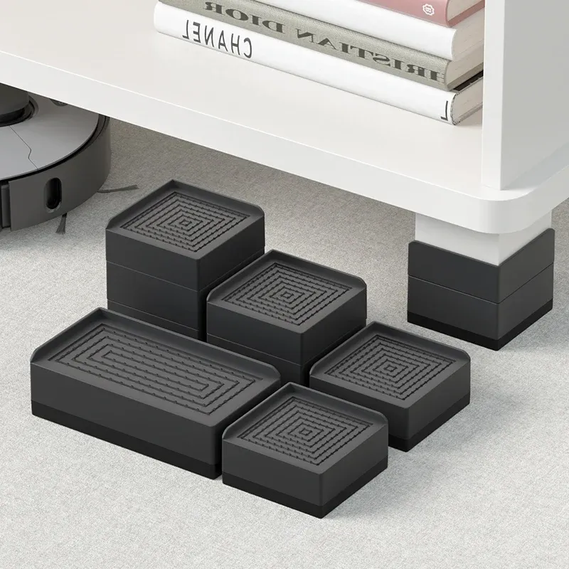 4er-Pack Möbel-Erhöhungspads (200 kg Tragkraft) – passend für Sofa-/Teetisch-/Schuhschränke, wasserdichte, verstellbare Füße für Aufzüge