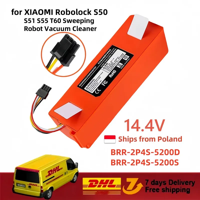 Original 14,4 V Li-Ion Akku Roboter Staubsauger Ersatz Akku für Xiaomi Roboter Roborock S50 S51 S55 Zubehör Ersatz