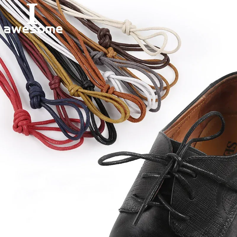 70/90/120/150/160CM Gewachste Baumwolle Runde Schnürsenkel Leder Schuhe Spitze Wasserdichte Schnürsenkel Männer Stiefel Schnürsenkel Schnürsenkel