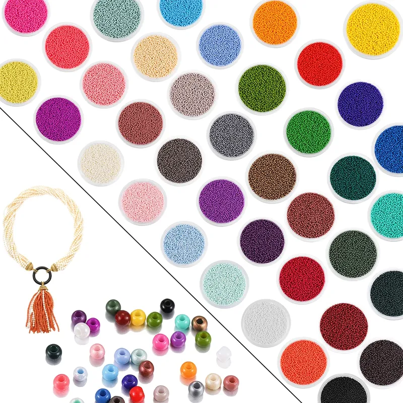 Charme Tschechische Glasperlen Runde Lose Spacer Bead Armband Halskette Für Schmuck Machen Zubehör