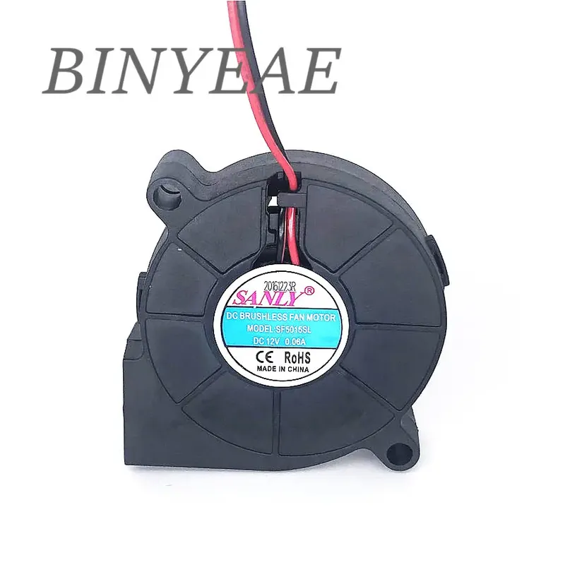 SANLY SF5015SL SF5015SM 12 V 0,06 A 0,08 A 5 cm 5015 50x50x15mm Industriegebläse für Luftbefeuchter Server Lüfter 2PIN