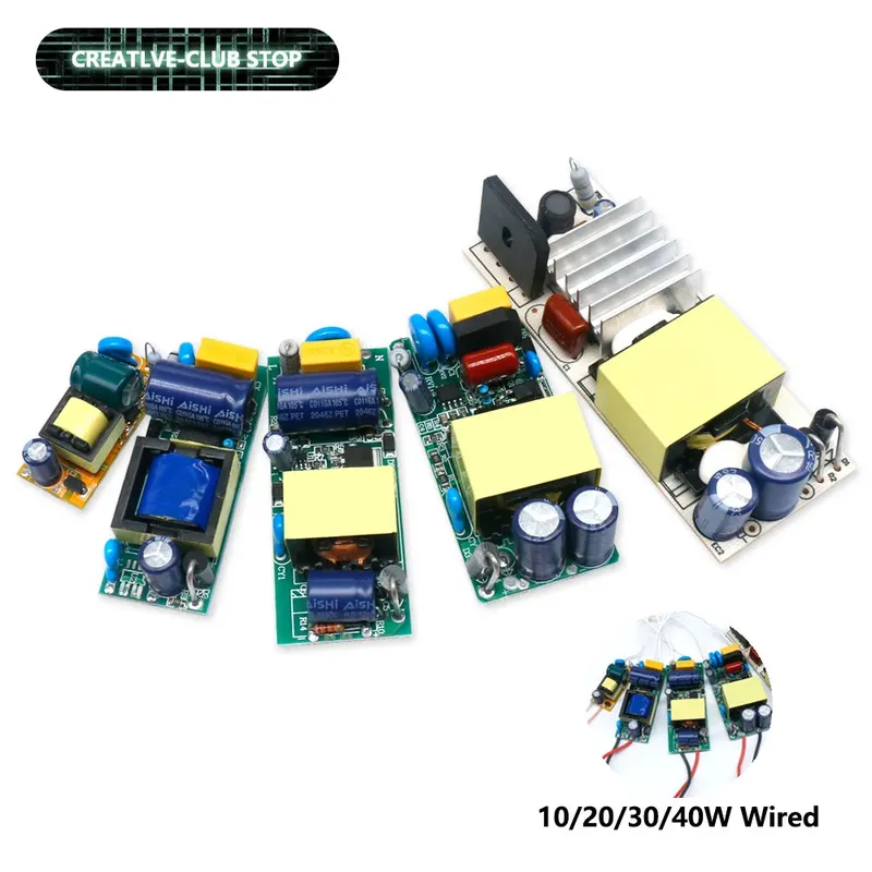 LED-Treiber 10 W 20 W 30 W 40 W 50 W DC24-36V Netzteil Konstantstrom Automatische Spannungsregelung Lichttransformator für LED-Leuchten