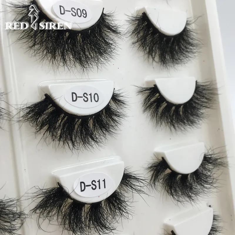 ROT SIRENE Wimpern Nerz Wimpern Echt Nerz Haar Flauschigen Chaotisch Weiche Natürliche Wimpern Make-Up 3d Nerz Wimpern