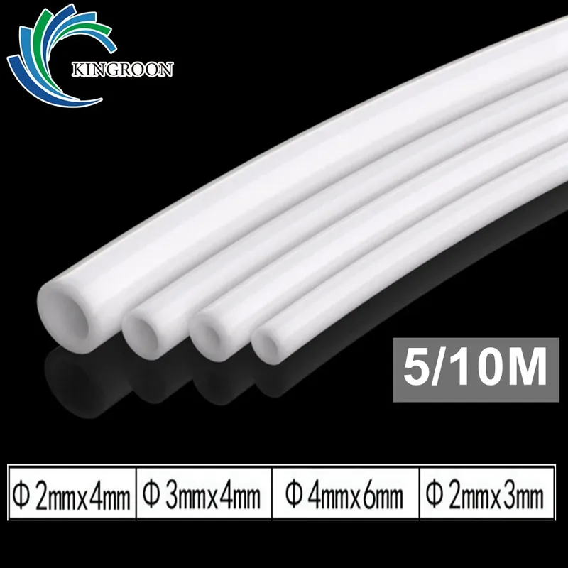 KINGROON 5M 10M PTFE Rohr Rohr Für V5 V6 J-kopf Hotend Bowden Extruder 3D Drucker teile 1,75mm 3mm Filament ID 2mm 3mm 4mm Rohr
