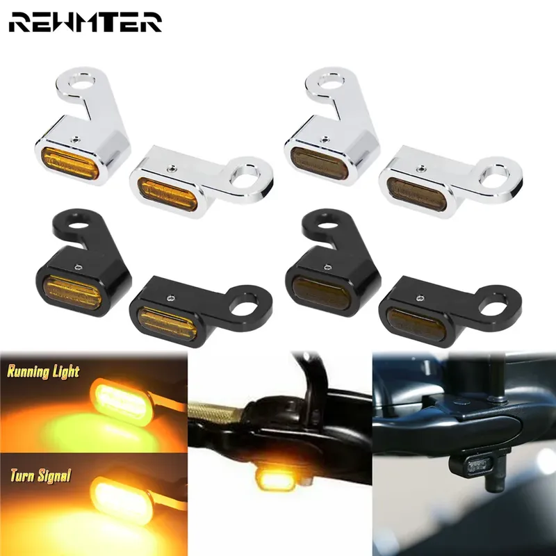 2xmotorcycle LED Blinker Bernstein Lauflicht Mini Lampe für Harley Sportster XL 48 72 1200 883 04-23 Nachttisch