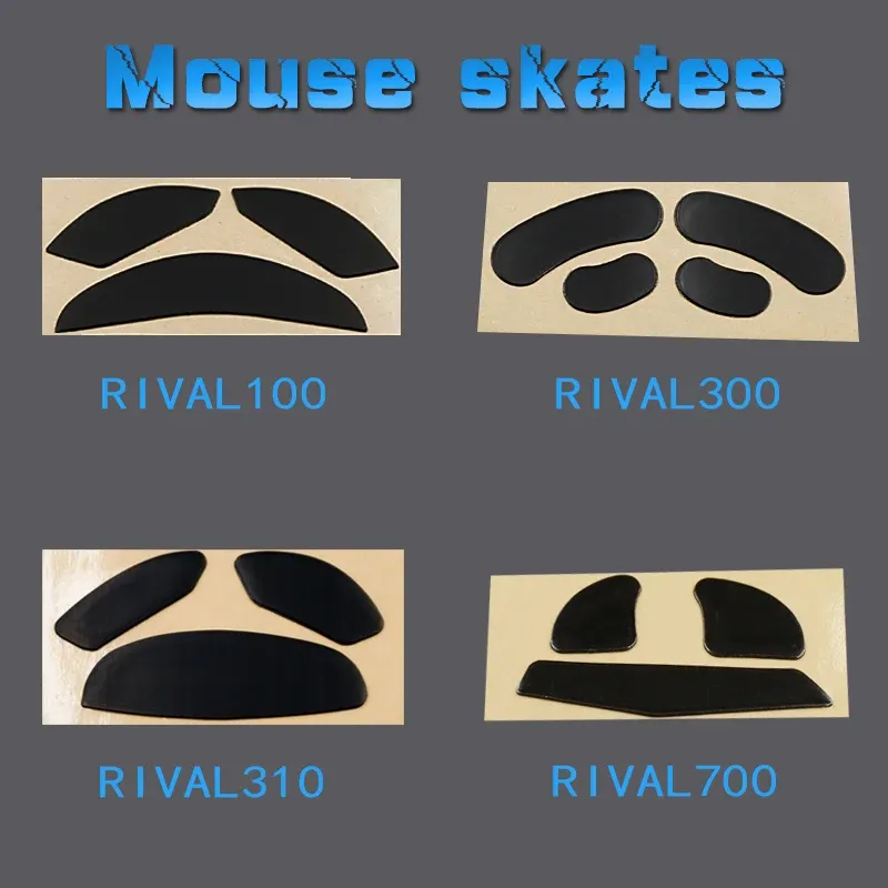 Maus Skates für Steelseries Rivalen 3 700 710 600 650 500 310 300 300S 110 100 106 95 retter OPTISCHE 0,6 MM Gaming Ersetzen fuß